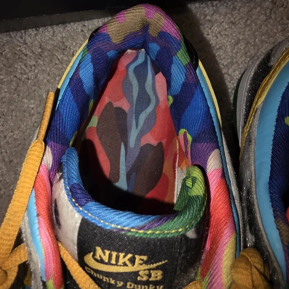 Nike Mens Ben & Jerry SB Chunky Dunky Dunks Cow Print Colorful Size 8